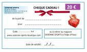 CHEQUE CADEAU 20 €