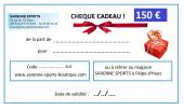 CHEQUE CADEAU 150 €