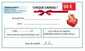 CHEQUE CADEAU 50 €