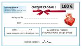 CHEQUE CADEAU 100 €