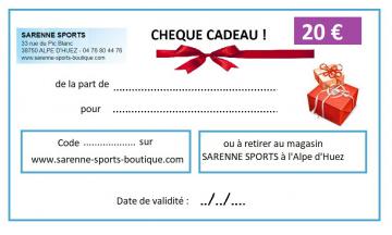 CHEQUE CADEAU 20 €