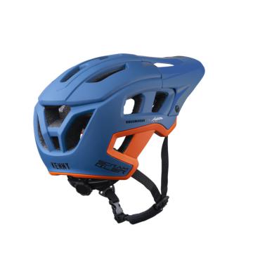 CASQUE KENNY SCRAMBLER JUNIOR BLEU/ORANGE