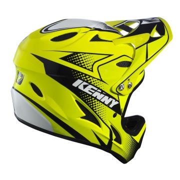 CASQUE INTEGRAL KENNY DOWNHILL JAUNE FLUO