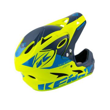 CASQUE KENNY DOWNHILL BLEU/JAUNE