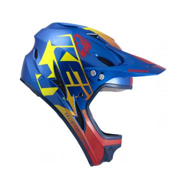 CASQUE DH GRAPHIC KENNY BLEU/ROUGE