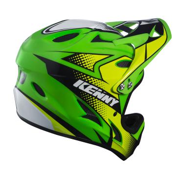 CASQUE INTEGRAL KENNY DOWNHILL VERT FLUO