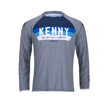 MAILLOT KENNY ELITE JUNIOR GRIS/BLEU